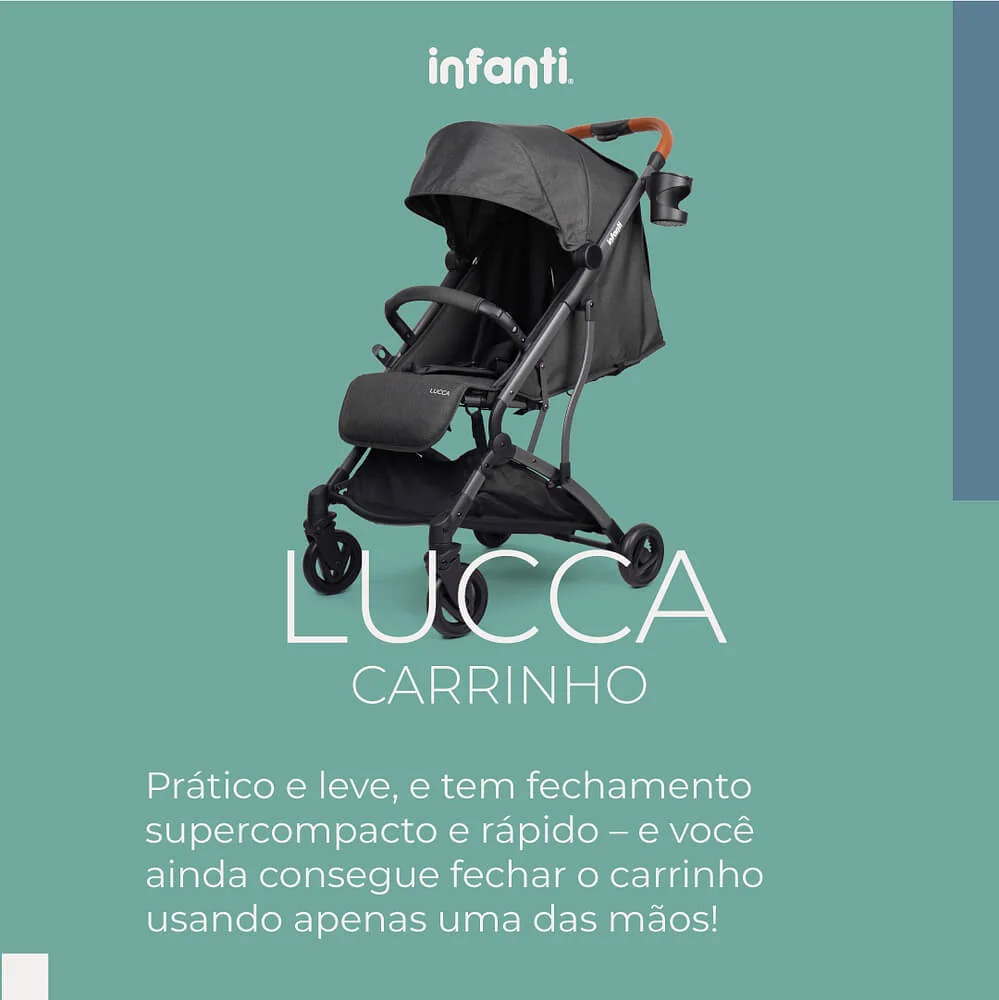 Carrinho de passeio Lucca - Infanti (0 a 22kg)