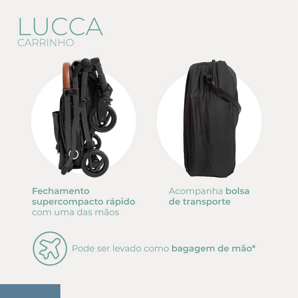 Carrinho de passeio Lucca - Infanti (0 a 22kg)