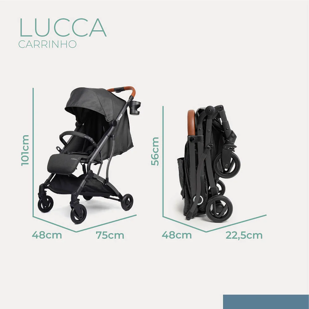Carrinho de passeio Lucca - Infanti (0 a 22kg)