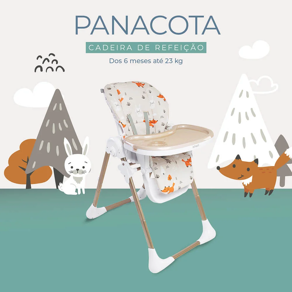 Cadeira de Refeição Panacota - Infanti (6 meses a 23 Kg)
