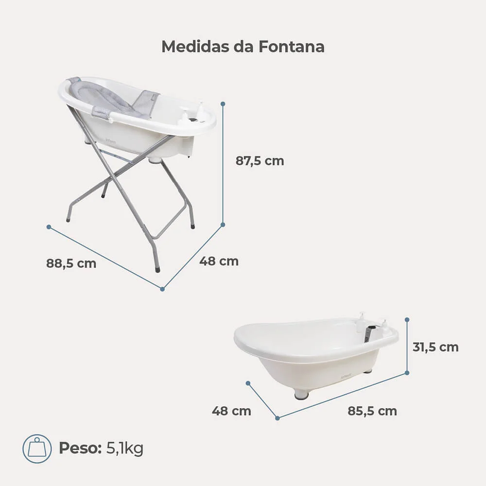 Banheira Fontana Duo - Infanti